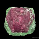 Corundum Var. Ruby (Fluorescent) in Zoisite - image 5