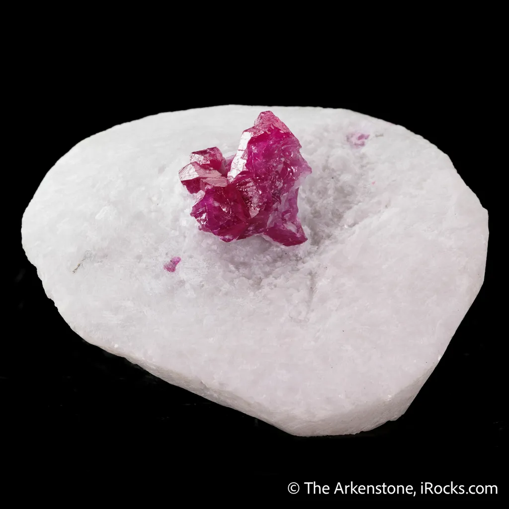Corundum var. Ruby on Marble - image 4