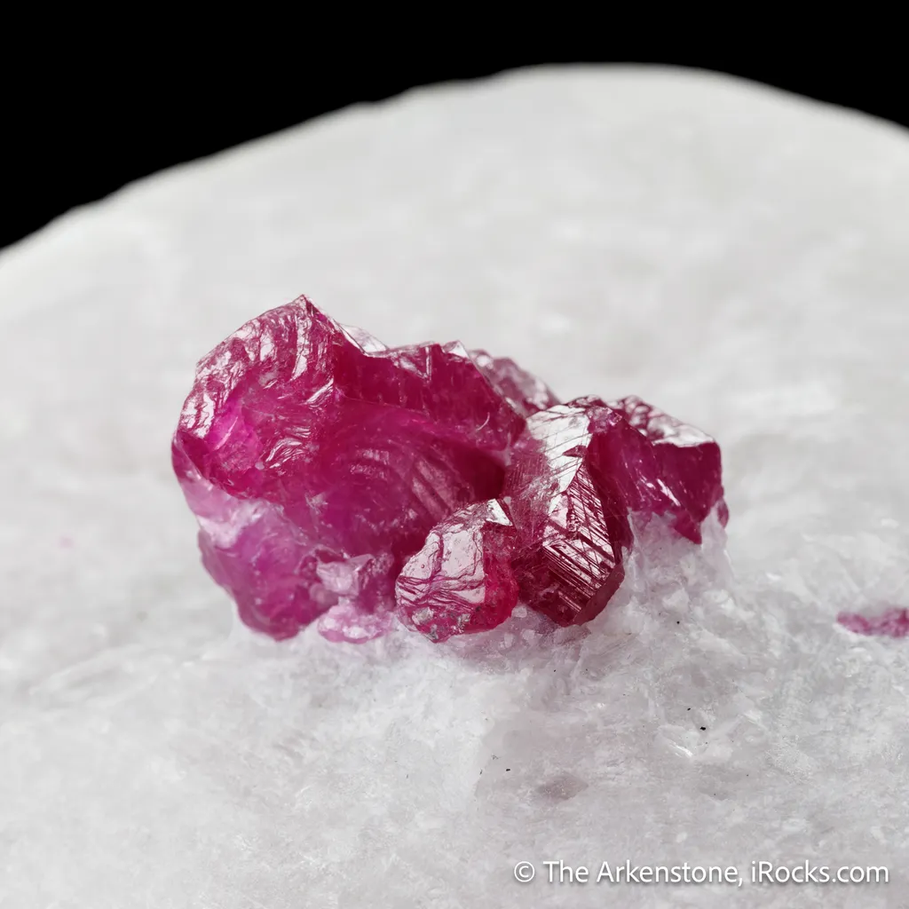 Corundum var. Ruby on Marble - image 5