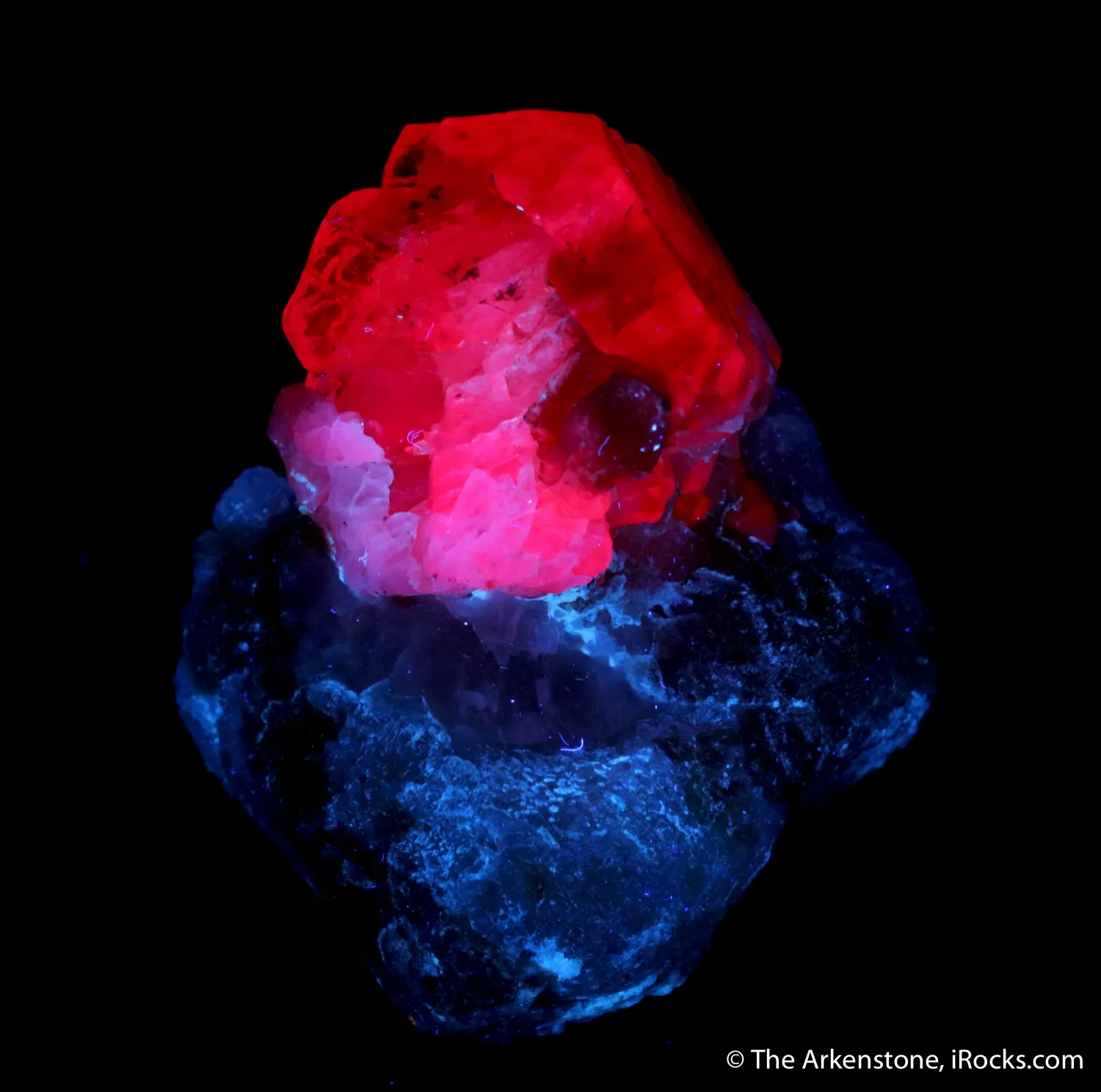 Corundum var. Ruby on Scapolite - image 2