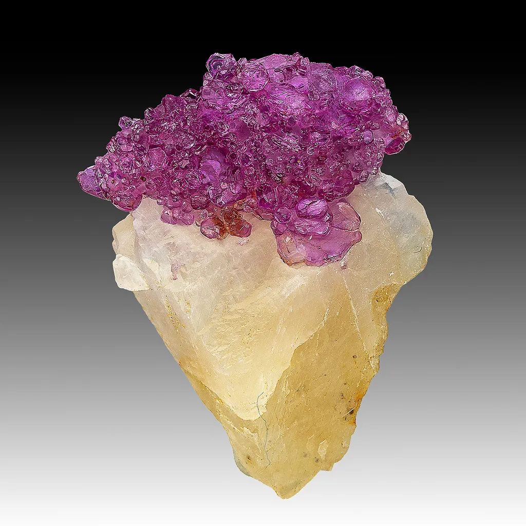 Corundum var. Ruby with Calcite image