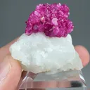 Corundum var. Ruby with Calcite - image 4