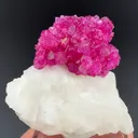 Corundum var. Ruby with Calcite - image 4