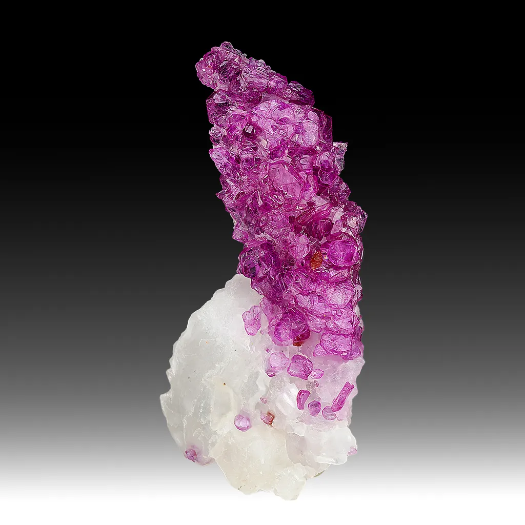 Corundum var. Ruby with Calcite image