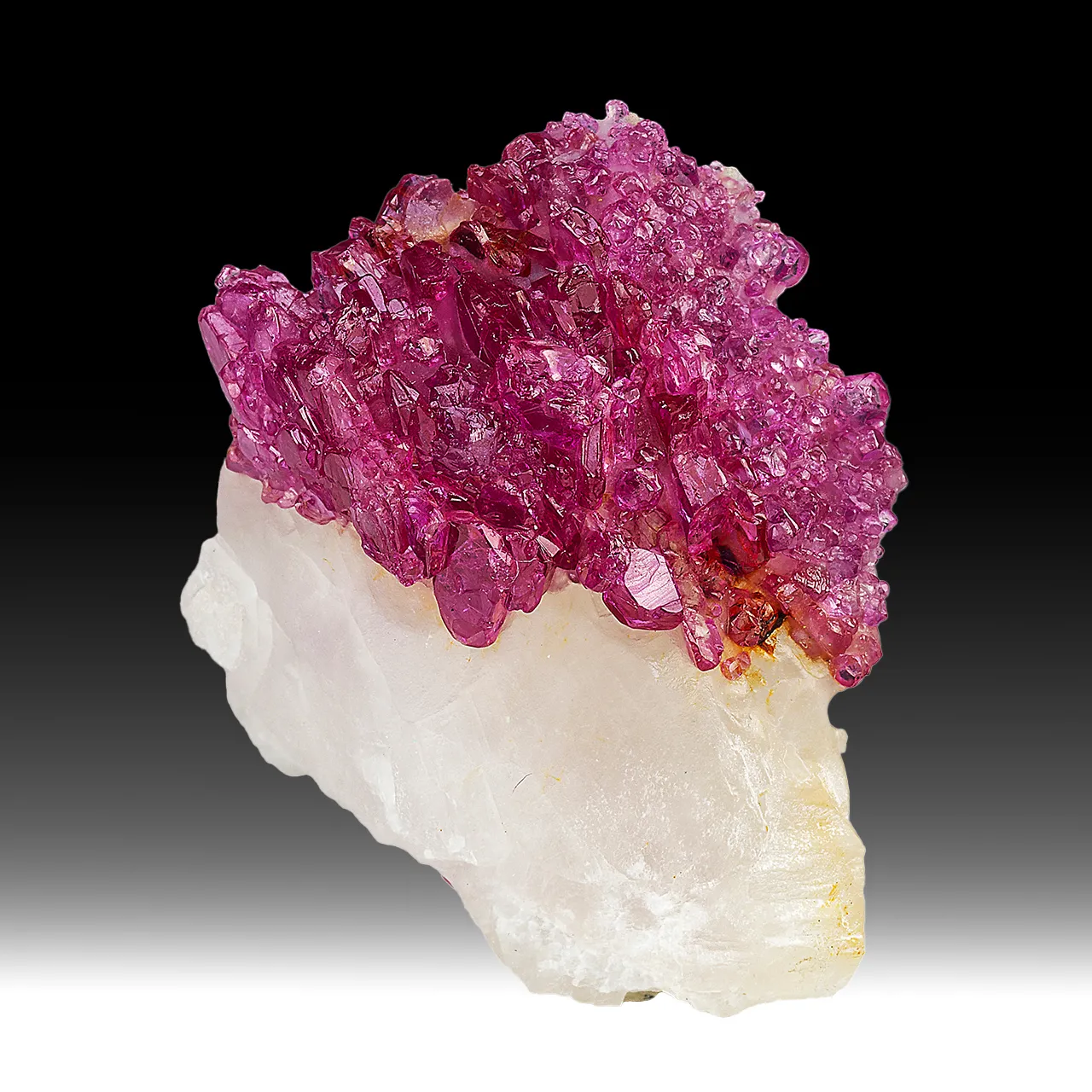 Corundum var. Ruby with Calcite - image 1