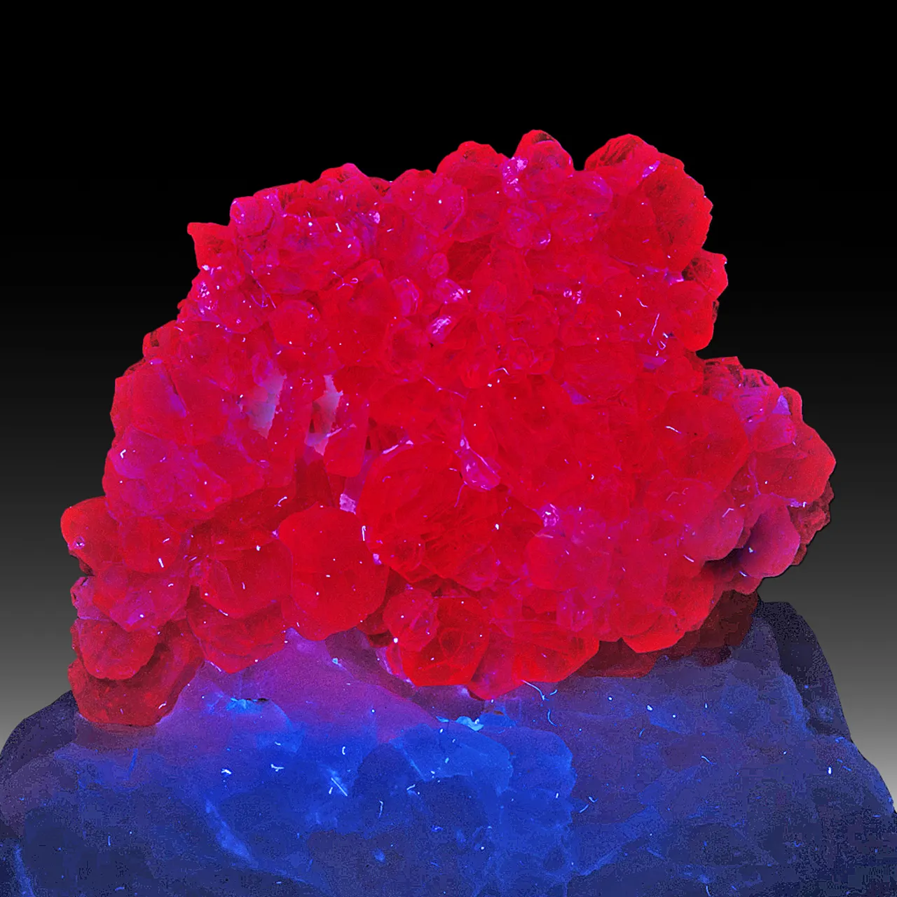 Corundum var. Ruby with Calcite - image 3