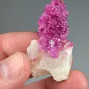 Corundum var. Ruby with Calcite - image 2