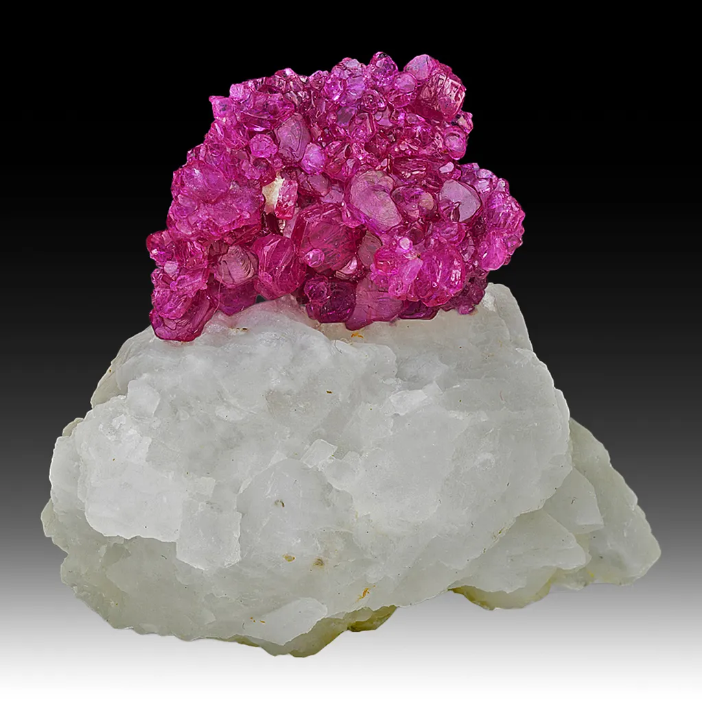 Corundum var. Ruby with Calcite image