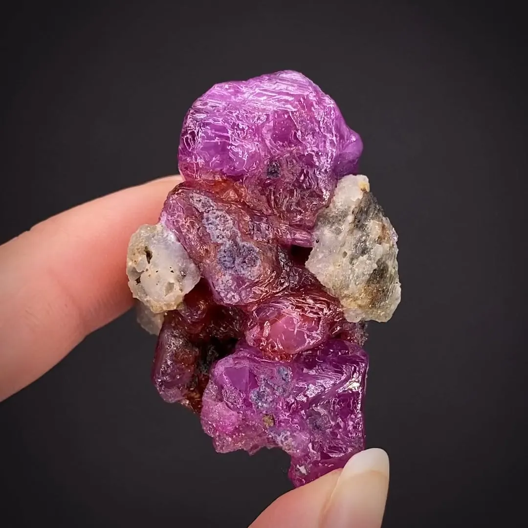 Corundum var. Ruby with Scapolite - image 1