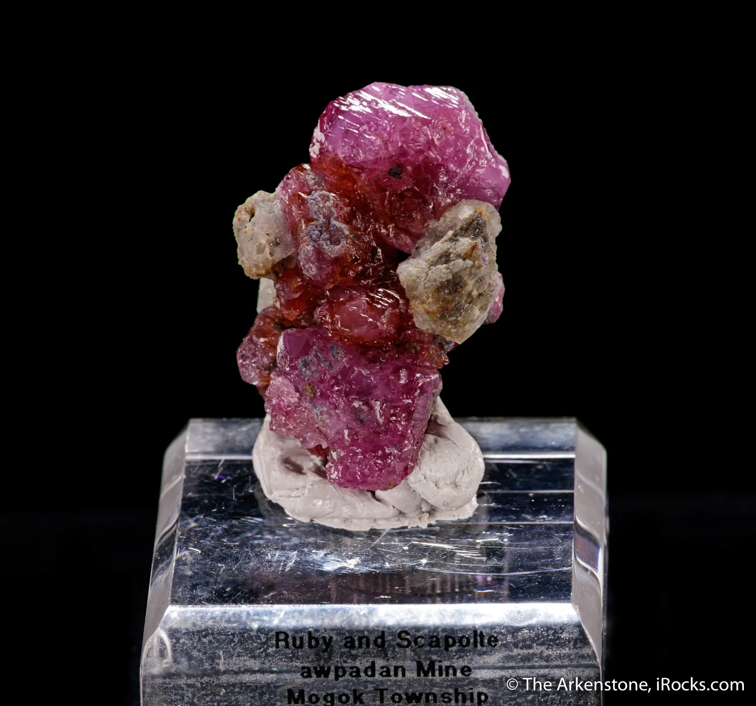 Corundum var. Ruby with Scapolite - image 4