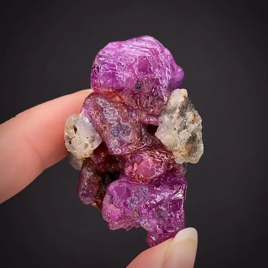 Corundum var. Ruby with Scapolite image