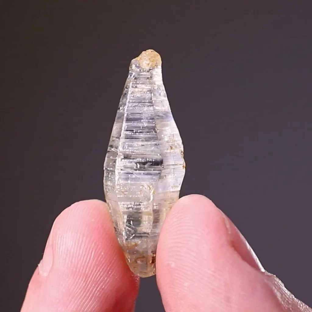 Corundum var. Sapphire Crystal + Cut Gem - image 2