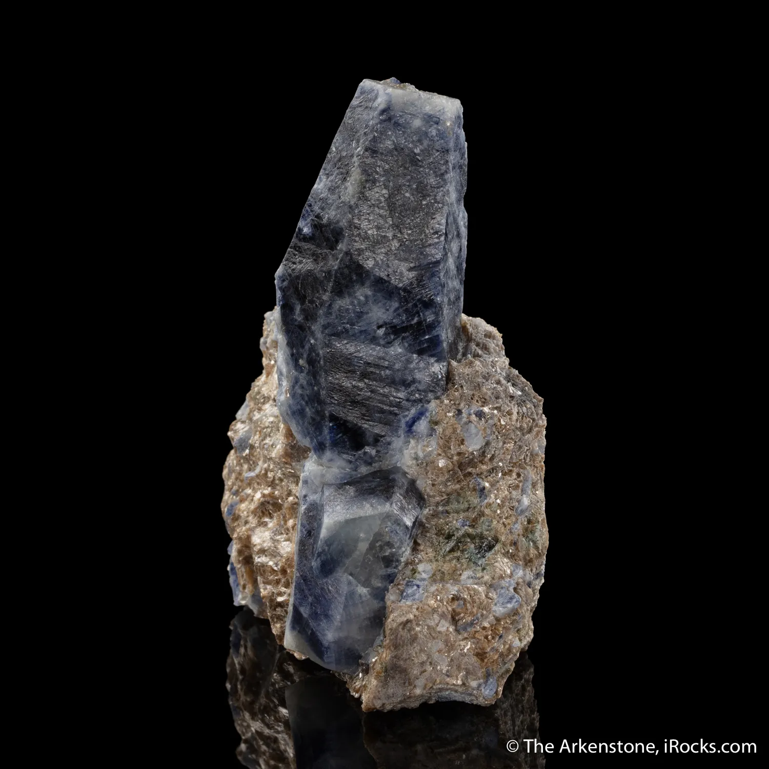 Corundum var. Sapphire on Muscovite - image 3