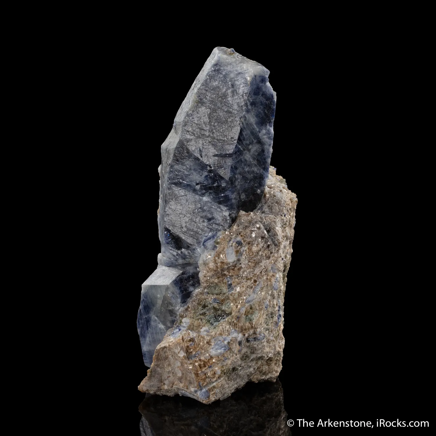 Corundum var. Sapphire on Muscovite - image 4