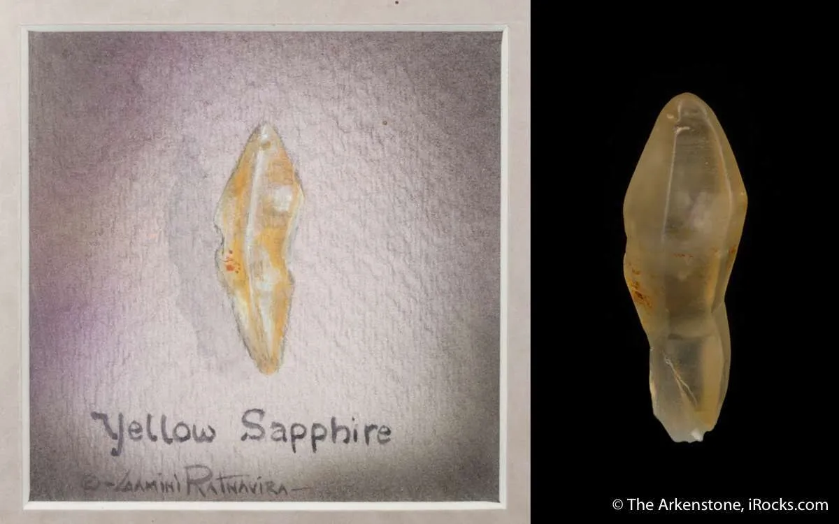 Corundum var. Yellow Sapphire - image 1