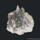 Cosalite with Gold, on Quartz - image 3