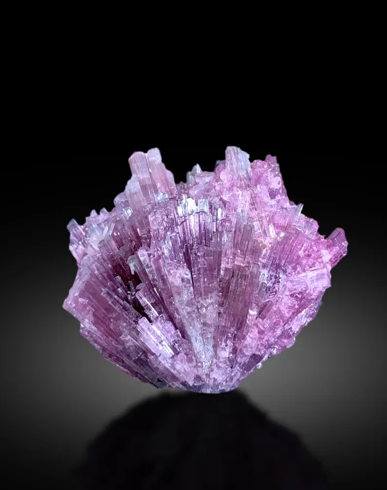Cotton Candy Tourmaline Cluster from Laghman Afghanistan - 27 Gram image