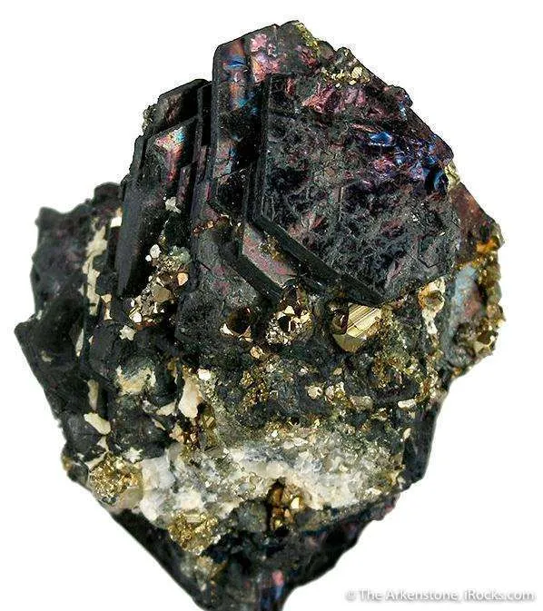 Covellite and Pyrite image