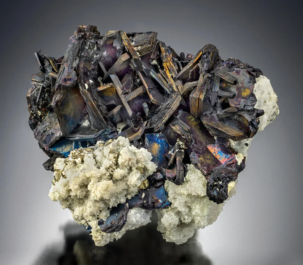 Covellite from Leonard Mine, Butte Mining District, Montana, USA image
