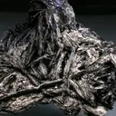 Covellite grouping with white unknown mineral dusting - image 1
