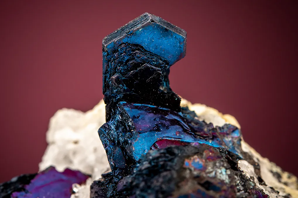 Covellite on Quartz - image 2