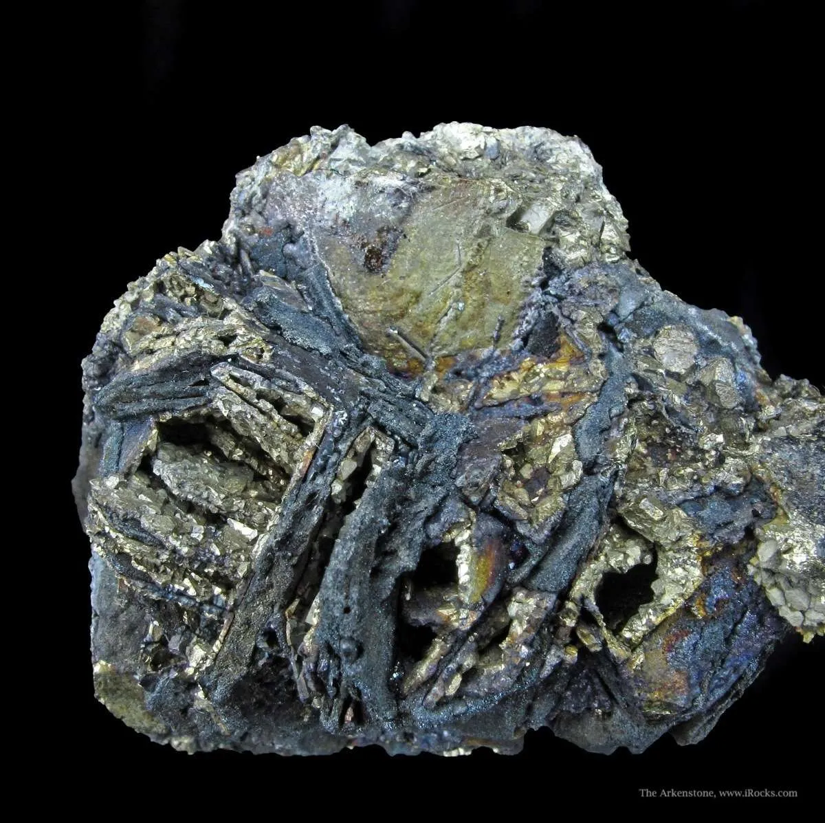 Covellite With Djurleite Ps. Pyrite and Chalcopyrite - image 5