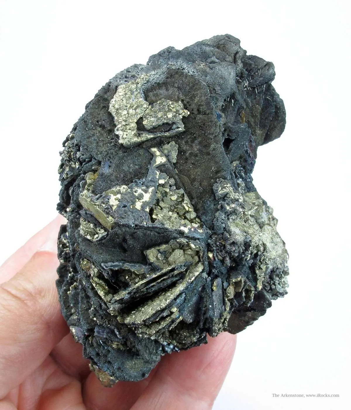 Covellite With Djurleite Ps. Pyrite and Chalcopyrite - image 3