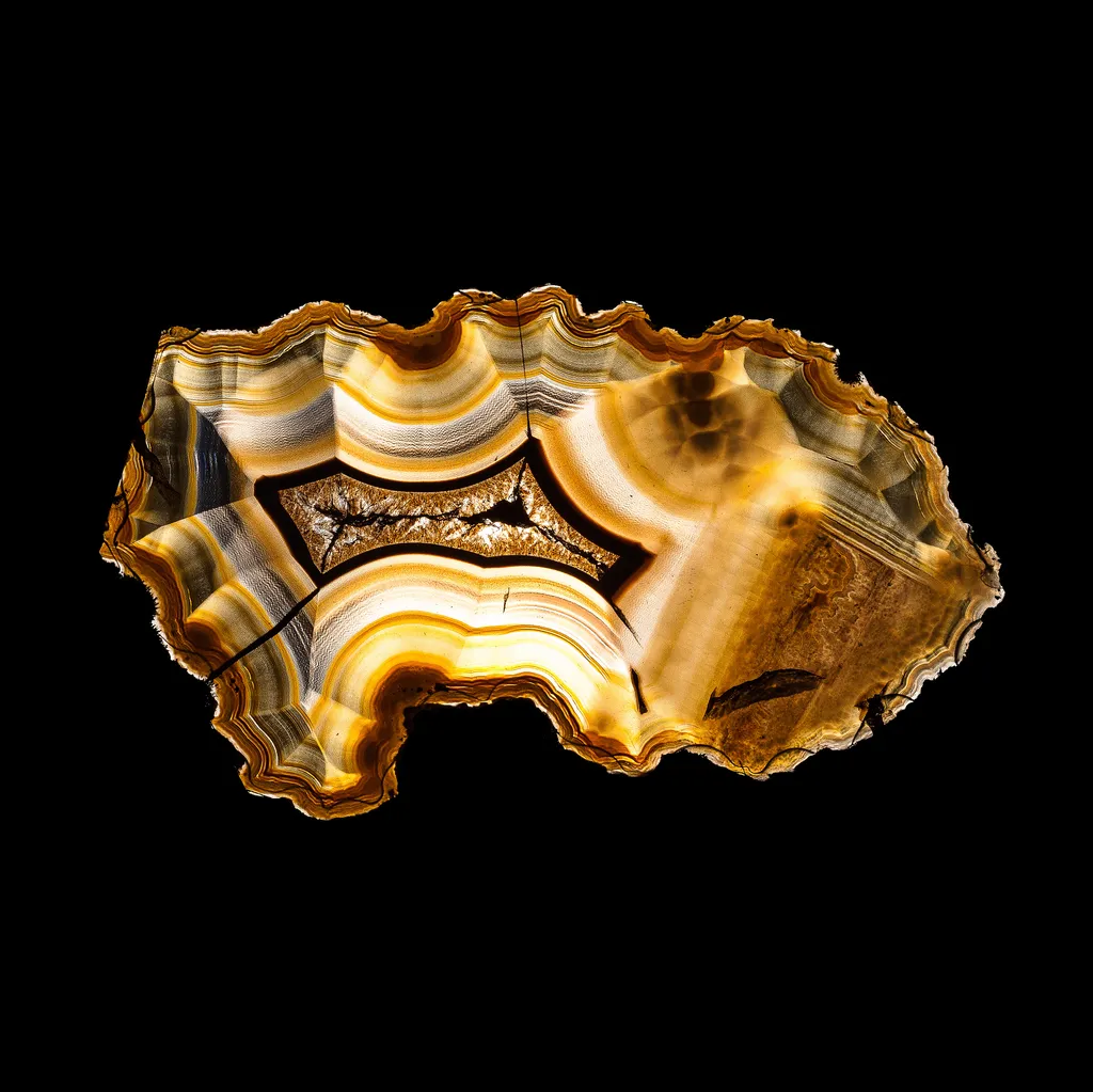 Coyamito Agate (Transmitted light) image