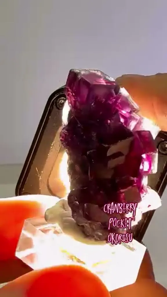 Cranberry Pocket Okorusu Fluorite image