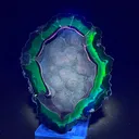 Crater Agate – Fluorescent Chalcedony Quartz from Chubut, Argentina (UV Reactive) - image 2