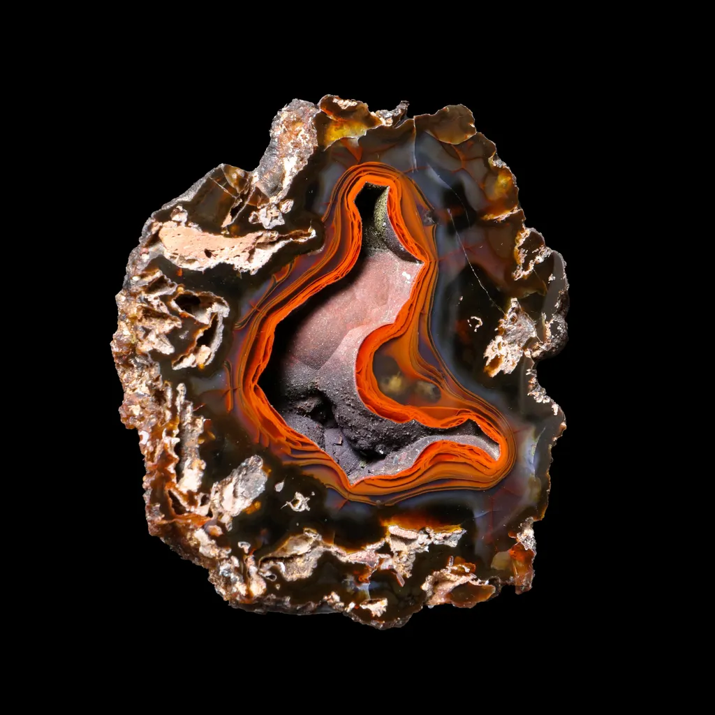 Crater Agate – Fluorescent Chalcedony Quartz Specimen from Chubut , Argentina (UV Reactive) - image 5