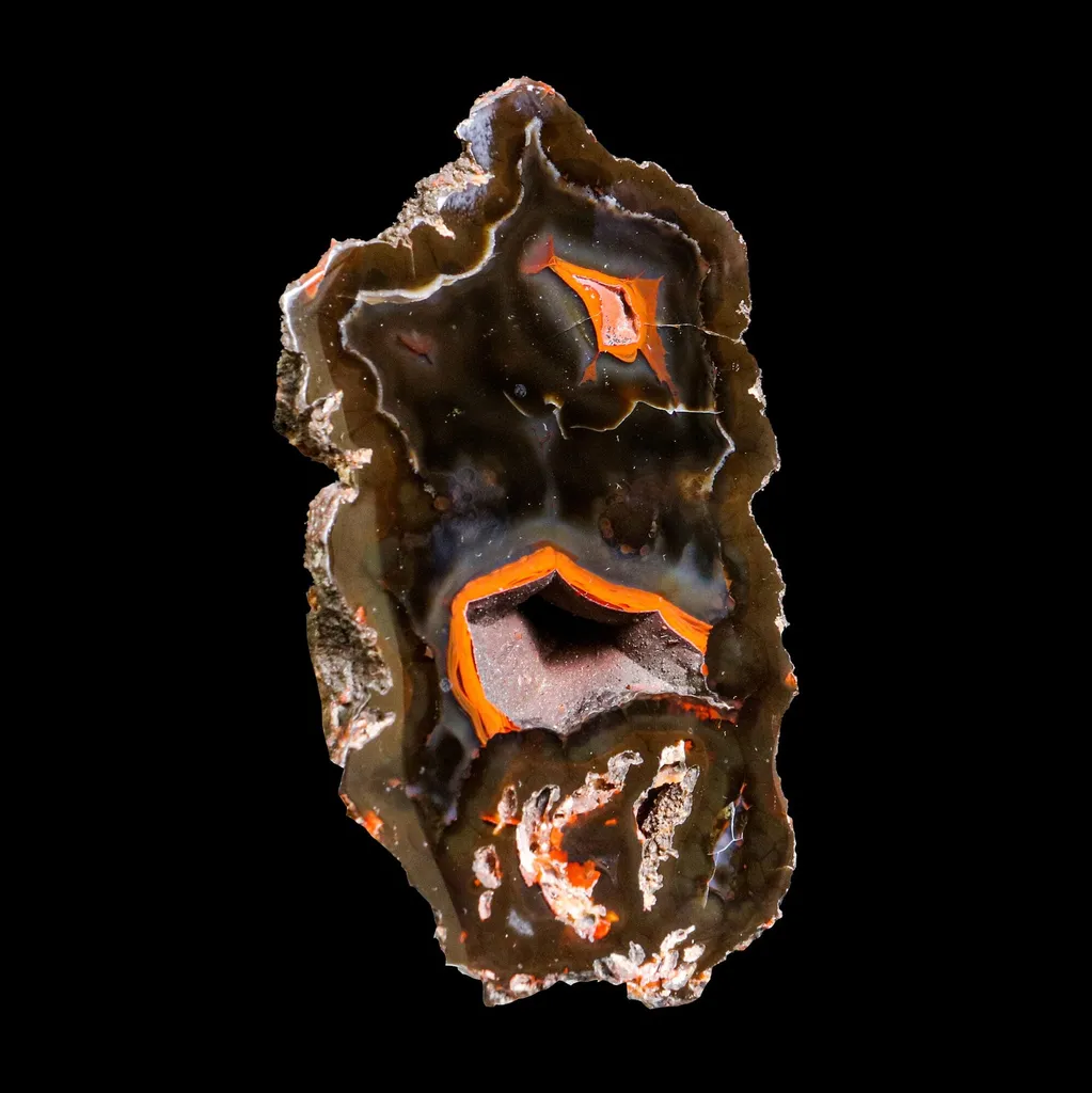 Crater Agate – Fluorescent Chalcedony Quartz Specimen from Chubut , Argentina (UV Reactive) - image 5