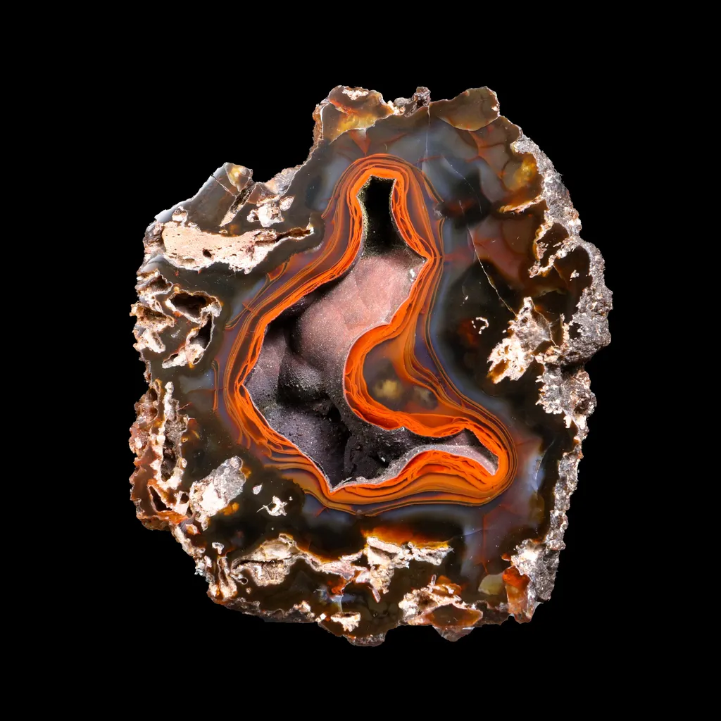 Crater Agate – Fluorescent Chalcedony Quartz Specimen from Chubut , Argentina (UV Reactive) - image 7
