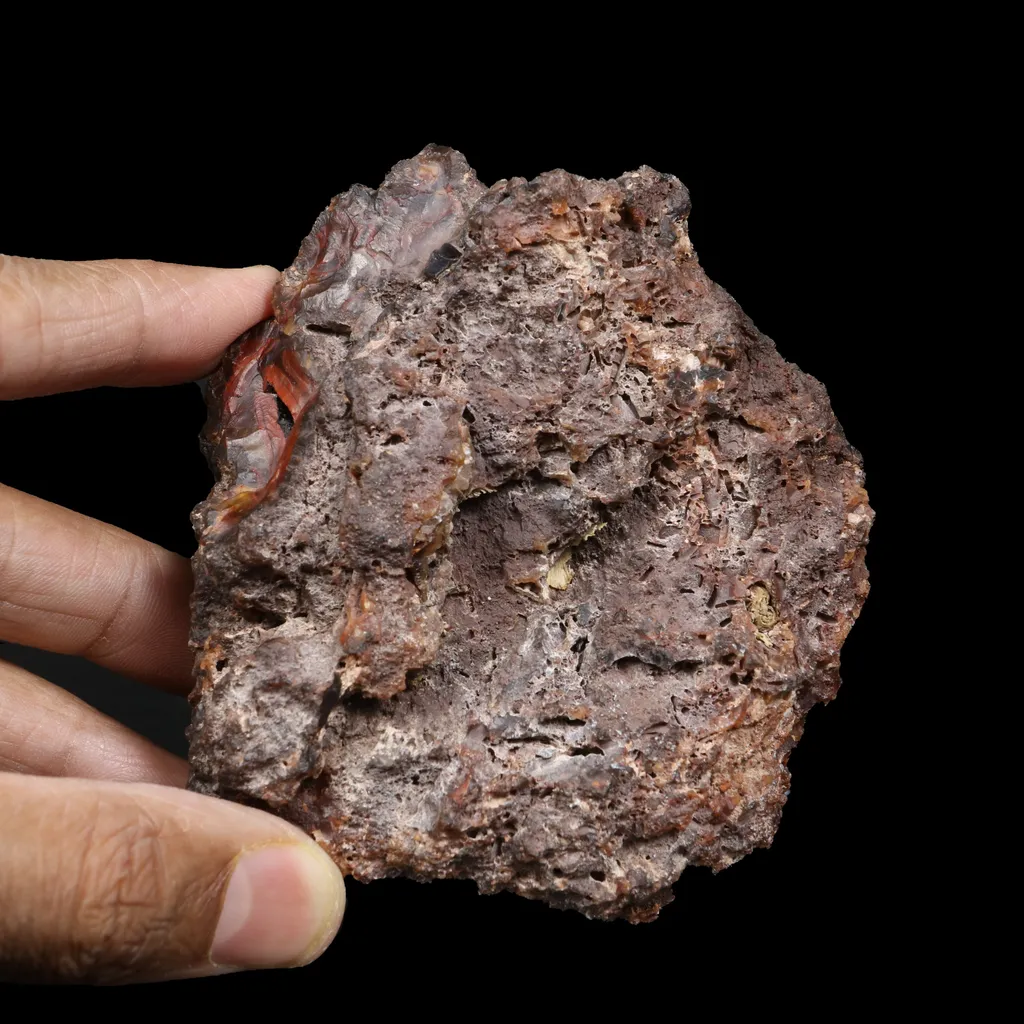 Crater Agate – Fluorescent Chalcedony Quartz Specimen from Chubut , Argentina (UV Reactive) - image 9