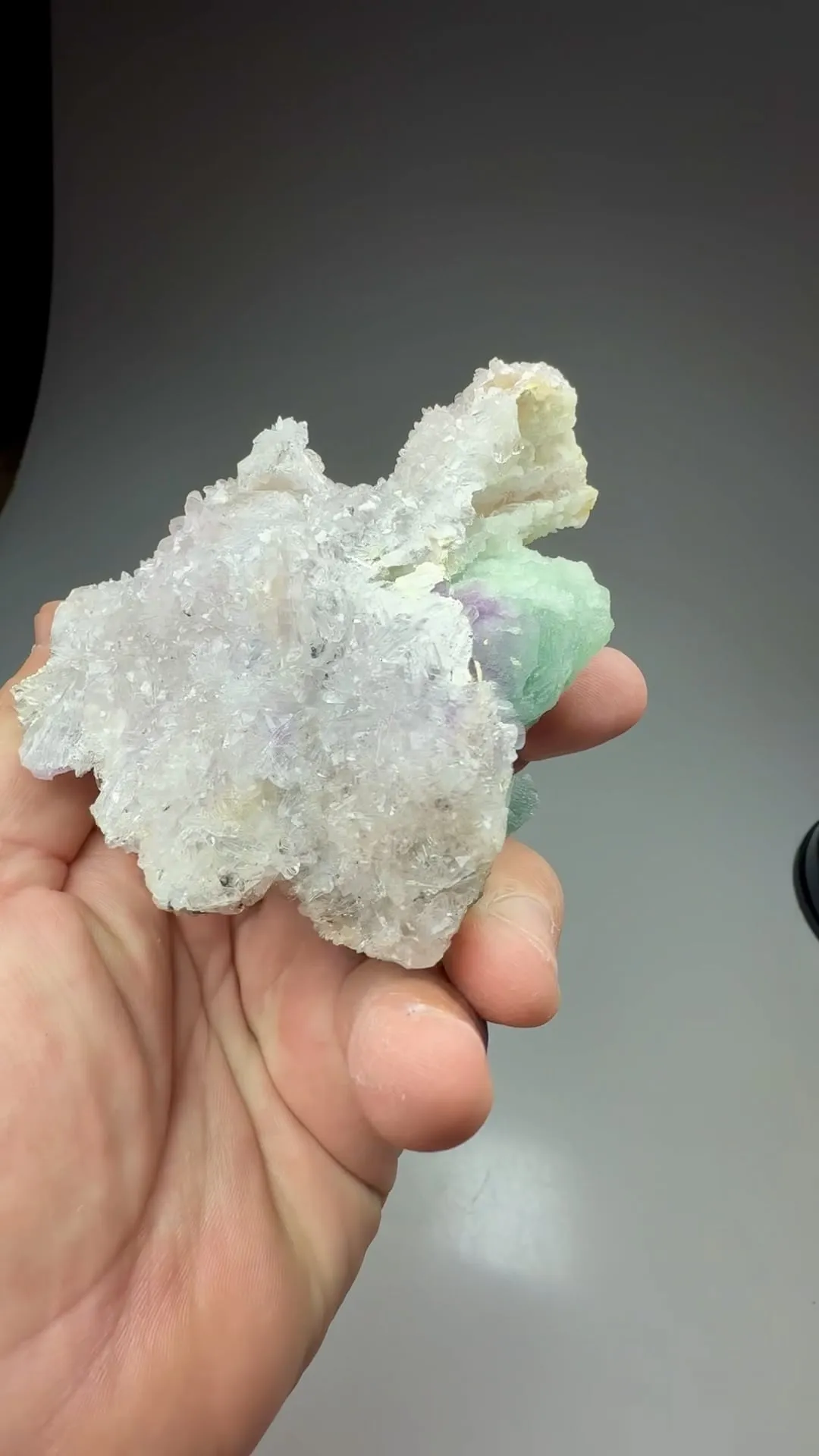 Creedite on Fluorite - image 2