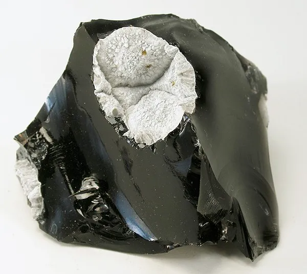 Cristobalite, Fayalite, Obsidian image
