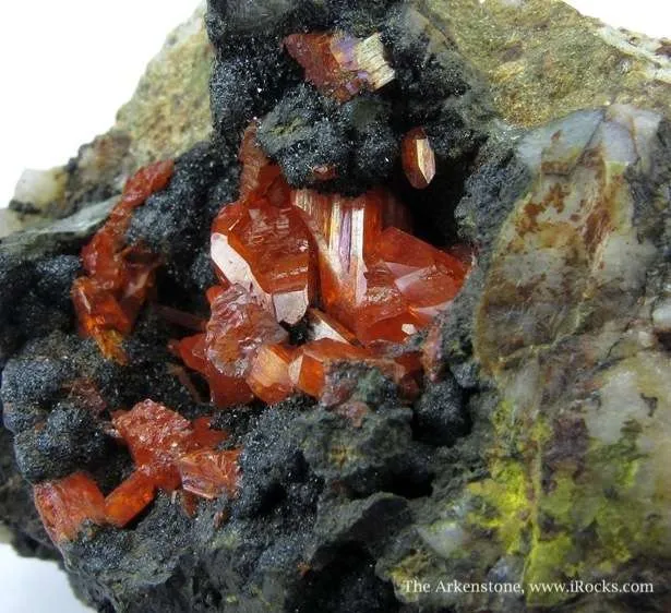 Crocoite and Vauquelinite (Tl) image