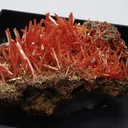 Crocoite on limonite matrix - image 2
