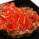 Crocoite on limonite matrix - image 1