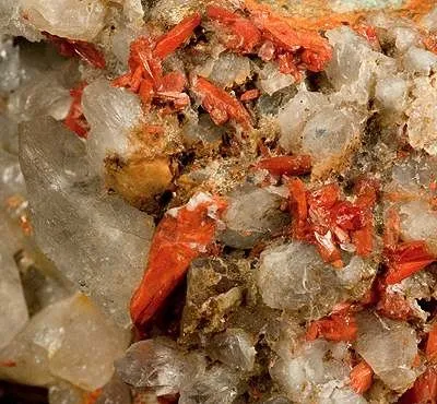 Crocoite, Quartz - image 2