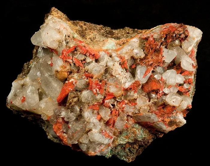 Crocoite, Quartz image