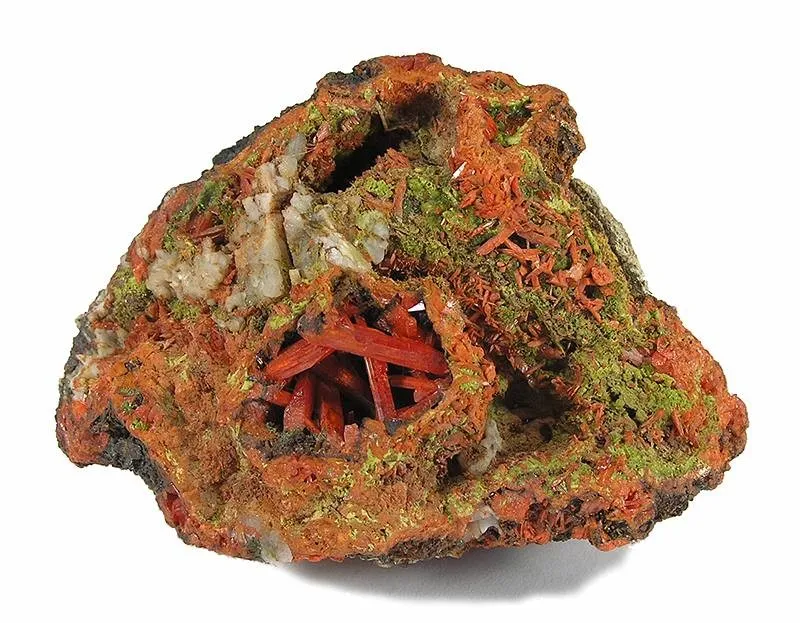 Crocoite, Vauquelinite image