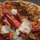 Crocoite with Calcite - image 1