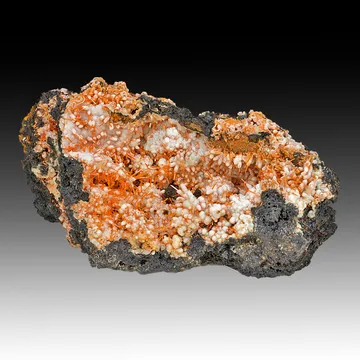 Crocoite with Gibbsite