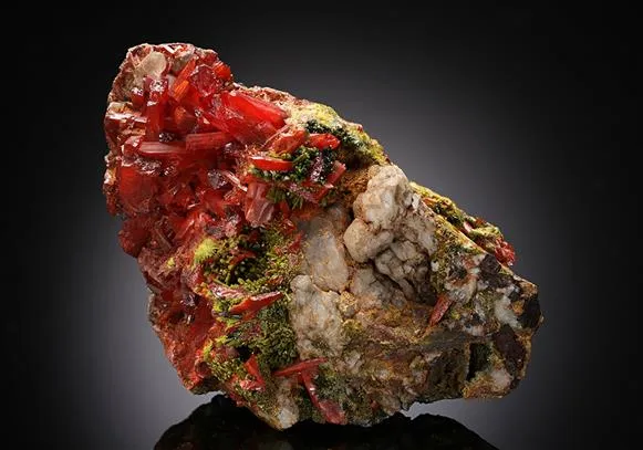Crocoite with Pyromorphite - image 1