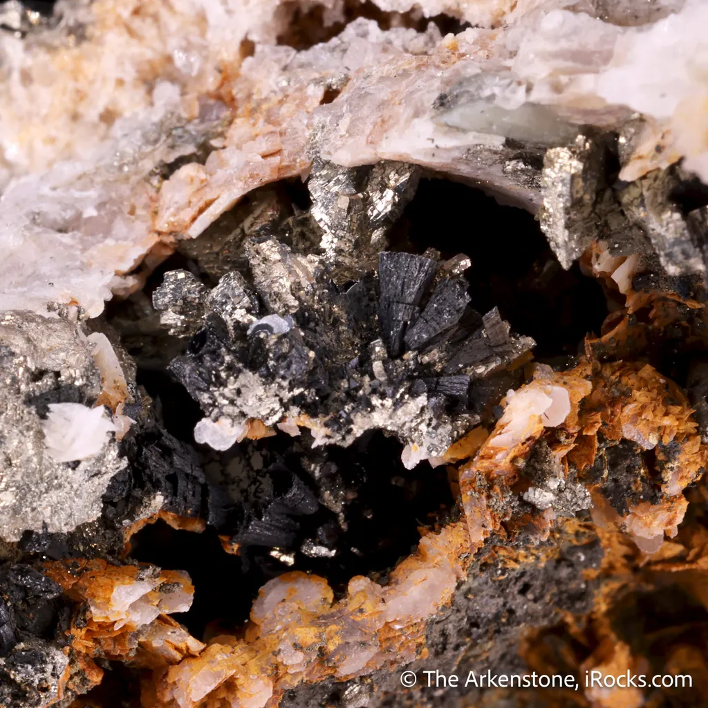 Cronstedtite with Dolomite, Calcite, and Pyrite image