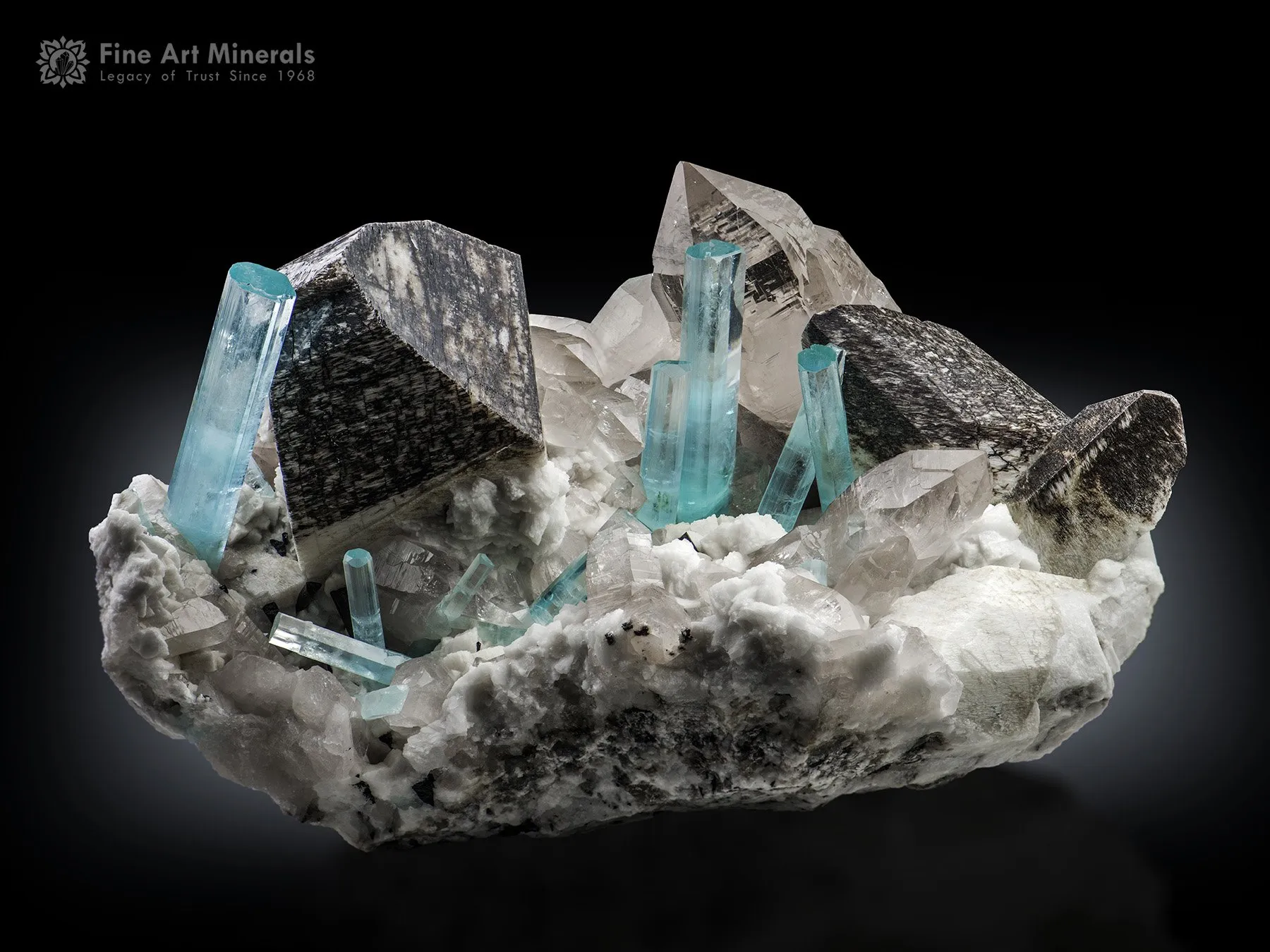 Crown of Shigar Aquamarine with Quartz from Pakistan - image 1