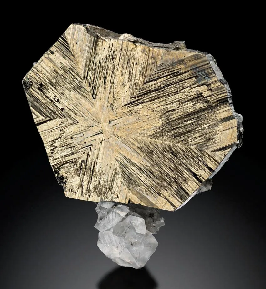 Cubanite sixling on Quartz image