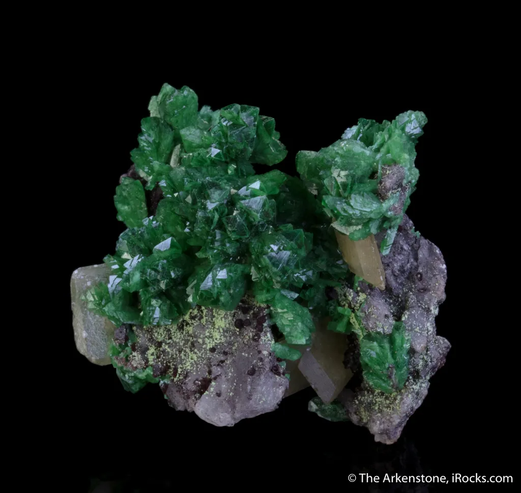 Cuprian Adamite and Wulfenite - image 3