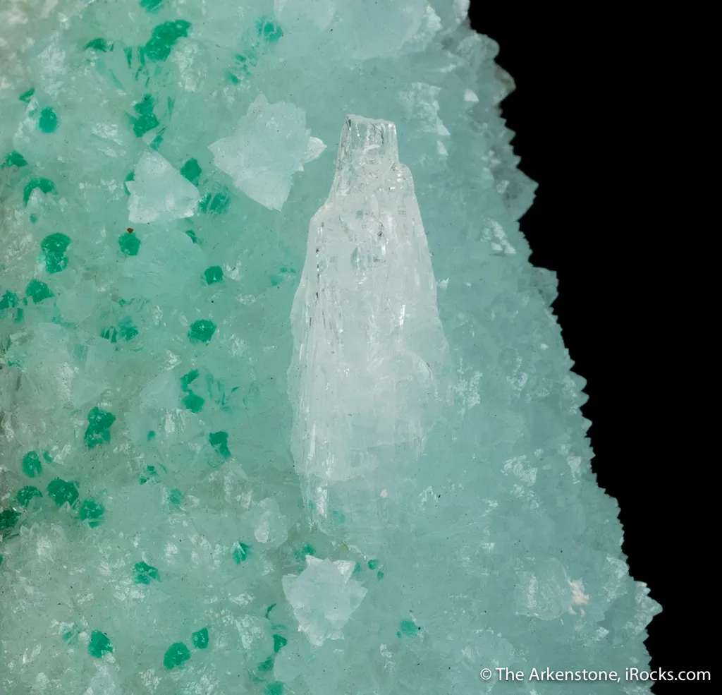 Cuprian Adamite on Calcite - image 6